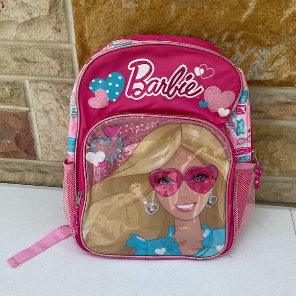 Barbie Handbags - Rare Mattel 2013 Barbie Backpack Pink Hearts